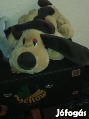 Fekvő plüss kutya kutyus nagyméretű 60cm 9000ft óbuda