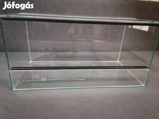 Fekvő terrárium 50x25x30cm hüllőknek