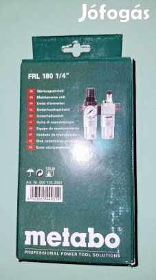 Fél ár alatt! Metabo levegőelőkészítő nyomásszabályzó olajozó 