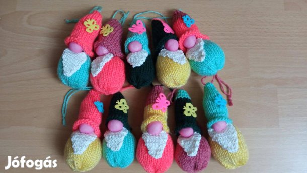 Felakasztható tavaszi színes manó 10 db 3000 Ft