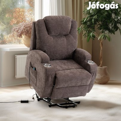 Felállást segítő elektromos relax fotelágy motoros mechanizmus szövet