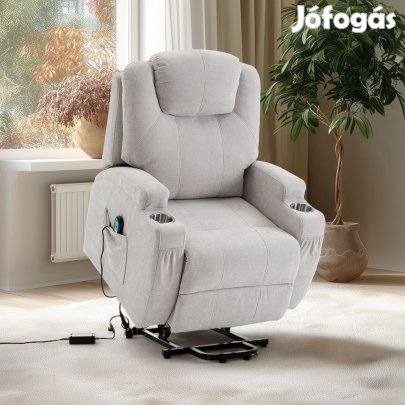 Felállást segítő relax elektromos fotelágy motoros mechanizmus szövet