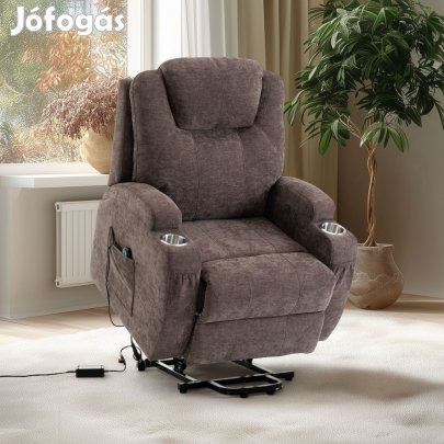 Felállást segítő relax elektromos fotelágy motoros mechanizmus szövet