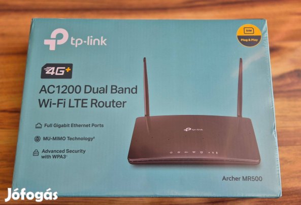 Féláron! Új, bontatlan Tp-link AC1200 MR500 4G+ LTE Gigabit router