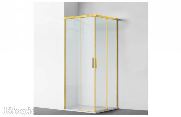 Féláron bontatlan "Medea" arany zuhanykabin
