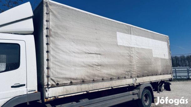 Felépítmény ponyvás, alu oldalas 7,2m