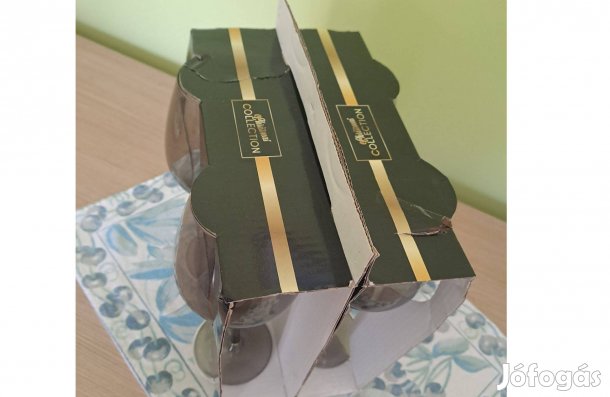 Feles Pohár, füstüveges, 400 ml., 4 darabos készlet