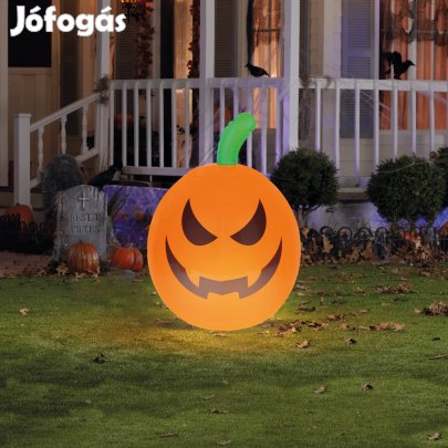 Felfújható Halloween-i RGB LED-es tök - 40 cm