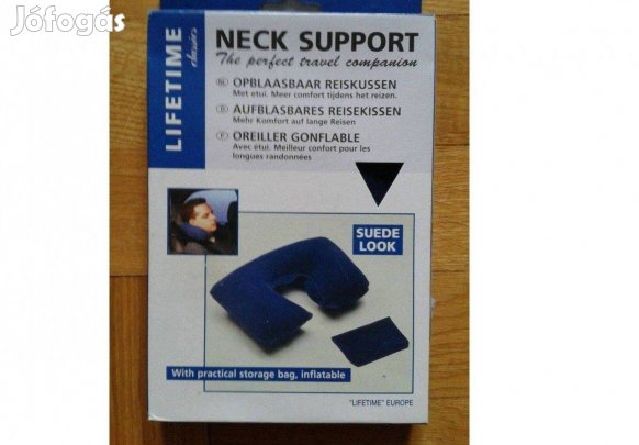 Felfújható bársony utazópárna