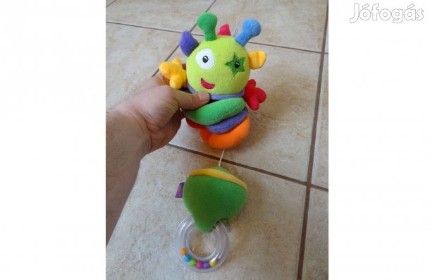 Felhúzható zenélő kukac plüssfigura babáknak plüss baba zene