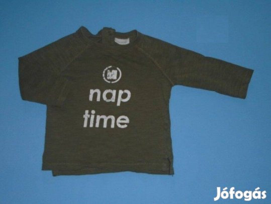 Feliratos Next hosszú ujjú felső 3-6 hó (méret 68)