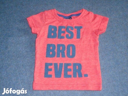 Feliratos Next rövid ujjú póló 3-6 hó (méret 68) piros