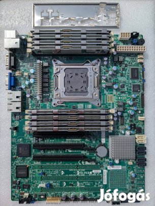 Félkonfig 64GB RAM + alaplap LGA2011 foglalattal (Supermicro) + hátlap