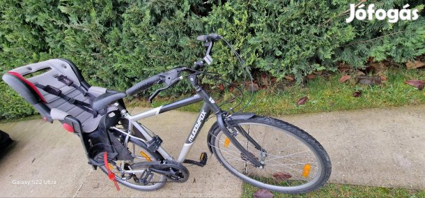 Felnőtt 28-as kerékpár +gyerek ülés