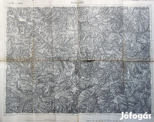 Felső Vissó Máramaros M Erdély régi térkép 1880