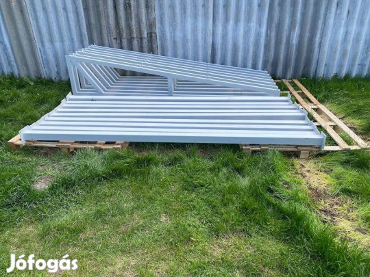 Féltetős kis csarnok váz 4,5x20 méter tároló acélváz fémszerkezet