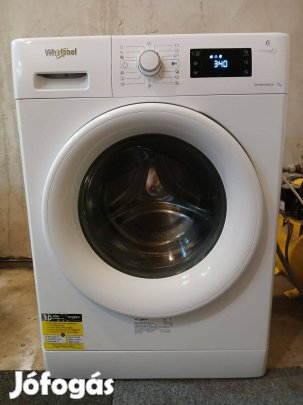 Felújított 7Kg-os Whirlpool keskeny elöltöltős mosógép. Mosógép szerel