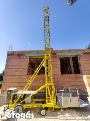 Felvonó, egyenes pályás, kosaras