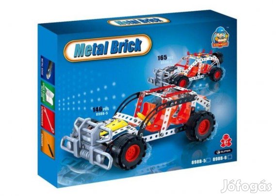 Fém Építő Készlet ( Fémépítő játék ) - Autó (146db-os) (_)