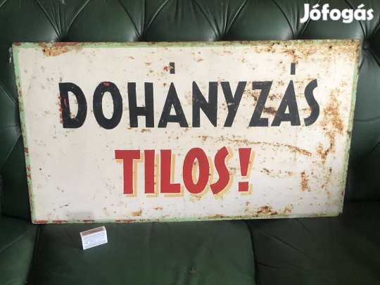 Fém Tábla festett retro kétoldalu 30x60cm