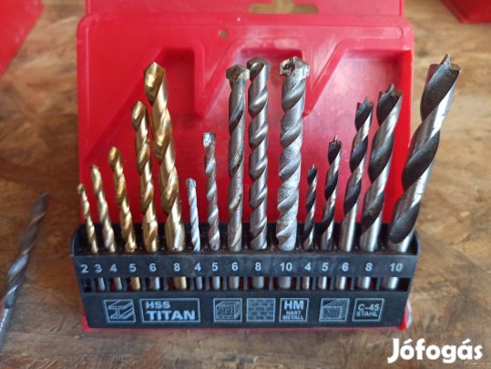 Fém, fa,kőzet fúró szár,100 db Makita, Bosch Dewalt vegyes