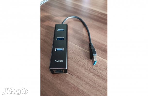 Fém adapter, USB-Ethernet elosztó eladó