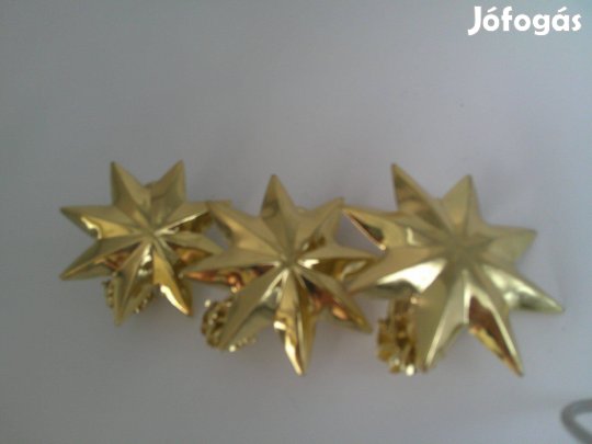 Fém csillag alakú függönyelkötö / függönyösszefogó csipesz ( 3 db. )