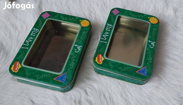 Fém doboz réz betéttel