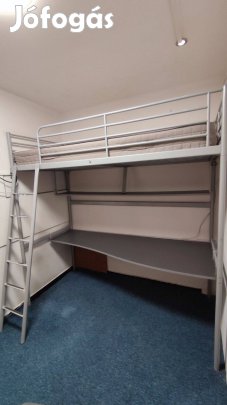 Fém emeletes ágy (100kg.) + íróasztal