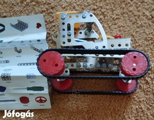 Fém építőjáték Buldozer 725 munkagép - összeszerelt