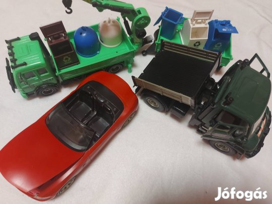 Fém és műanyag autók egyben eladó!