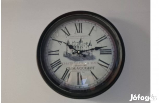 Fém falióra 40 cm Chateu felírattal