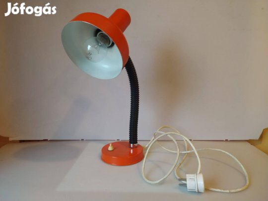 Fém flexibilis nyakú asztali lámpa kapcsolóval E27 foglallattal