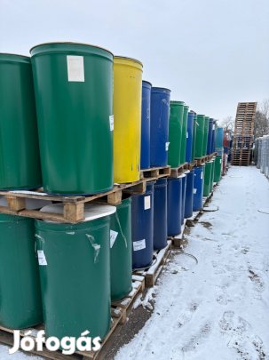 Fém hordó, tetővel