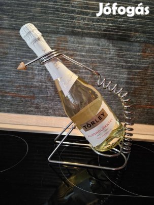 Fém inox borosüveg tartó 1800Ft