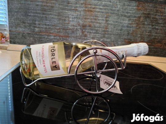 Fém inox borosüveg tartó 1800Ft