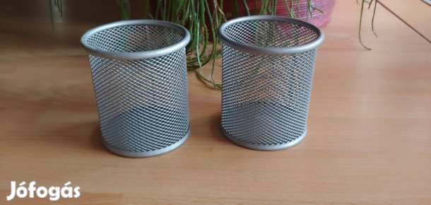 Fém írószer tárolók / 2 darab