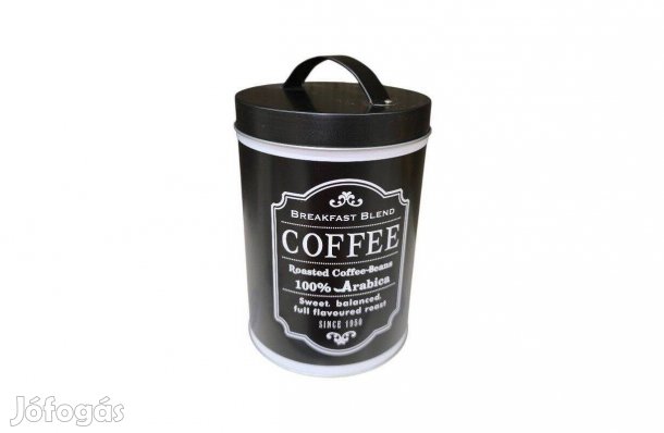 Fém kávédoboz fedéllel 1,4 liter