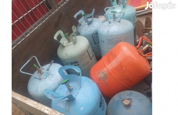 Fém kb 13 kg klima gázpalack tartály üres gáz palack r134a 404a