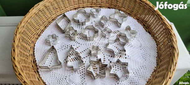 Fém keksz kiszúró - francia kártya mintás 16 db