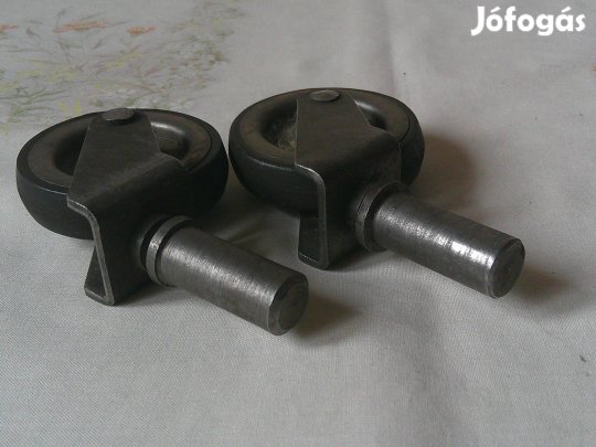 Fém kerék, ipari görgő, gépkerék ( 2 db. )