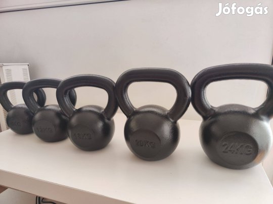 Fém kettlebell 4,8,12,16,20kg, vadonatúj!