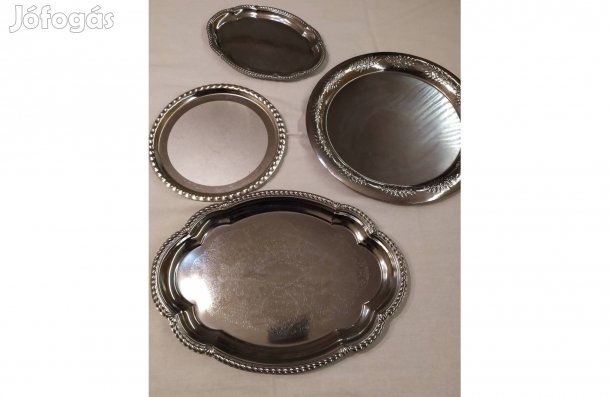 Fém kínáló tálcák