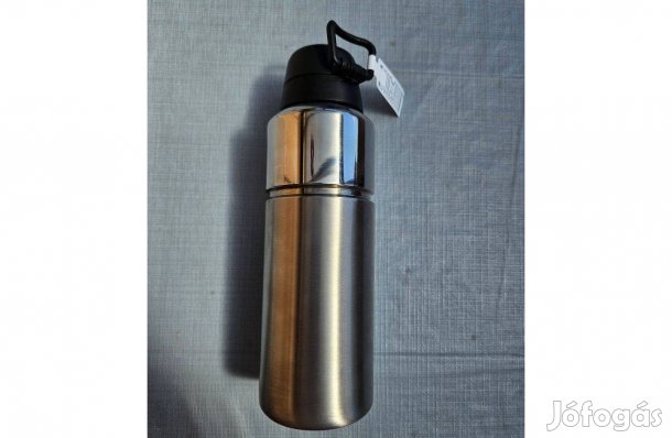Fém kulacs 800ml (ezüst, új)