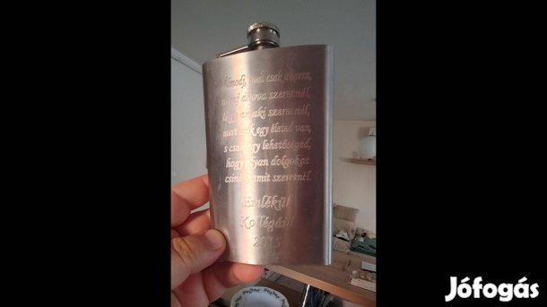 Fém laposüveg kulacs pálinkának kollegának