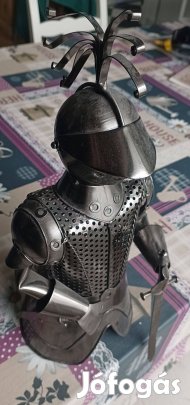 Fém lovag szobor eladó