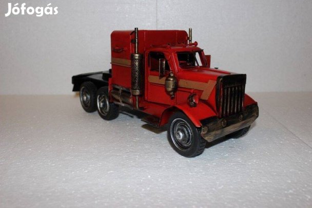 Fém modell autó kamion modellautó piros