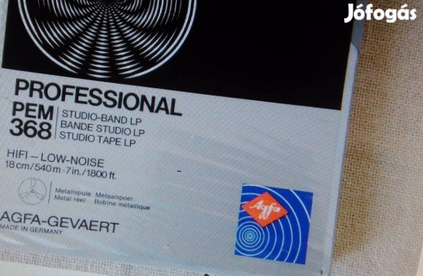 Fém orsó -18 cm Új AGFA PEM-368 Professional szalag