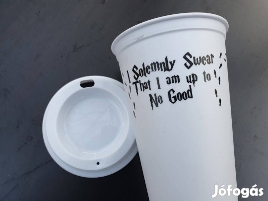 Fém palack, kulacs -0, 5 l, rozsdamentes acélból készült a Hugrabug H