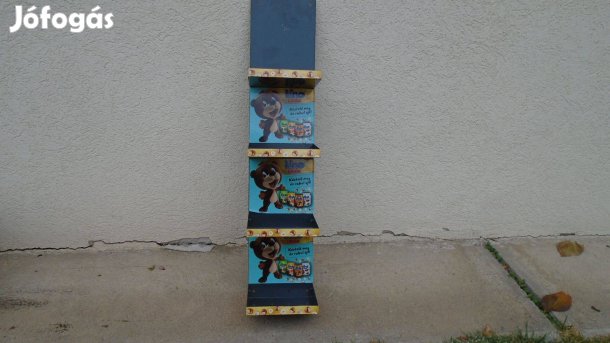 Fém polc - falra szerelhető - 81 cm magas , Mackó cukros reklámos